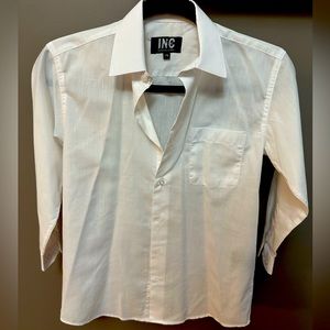 INC | Boys White Dress Shirt